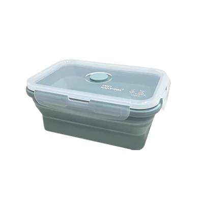 領航家 矽膠摺疊保鮮盒【綠色工場】ProKamping 食品級 便當盒 摺疊餐盒 可微波矽膠便當盒 密封氣閥