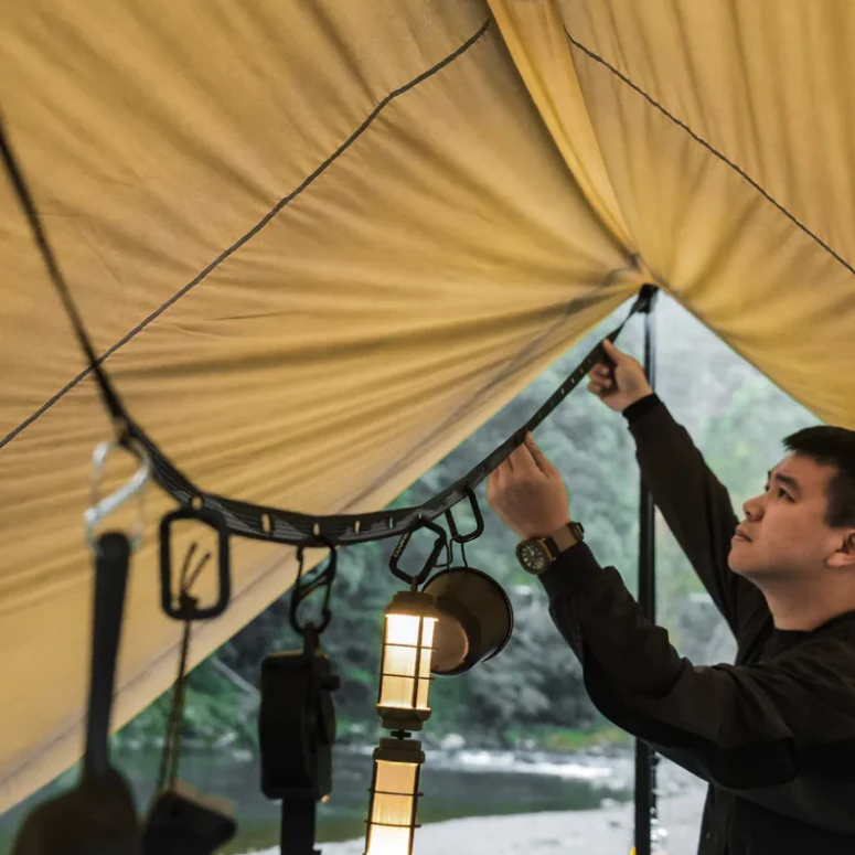 CAMPFIRE 山嶺快捲織帶掛繩【綠色工場】營火部落 快速捲收設計 掛物繩 織帶繩 掛物 露營掛繩 掛繩 露營實用小物