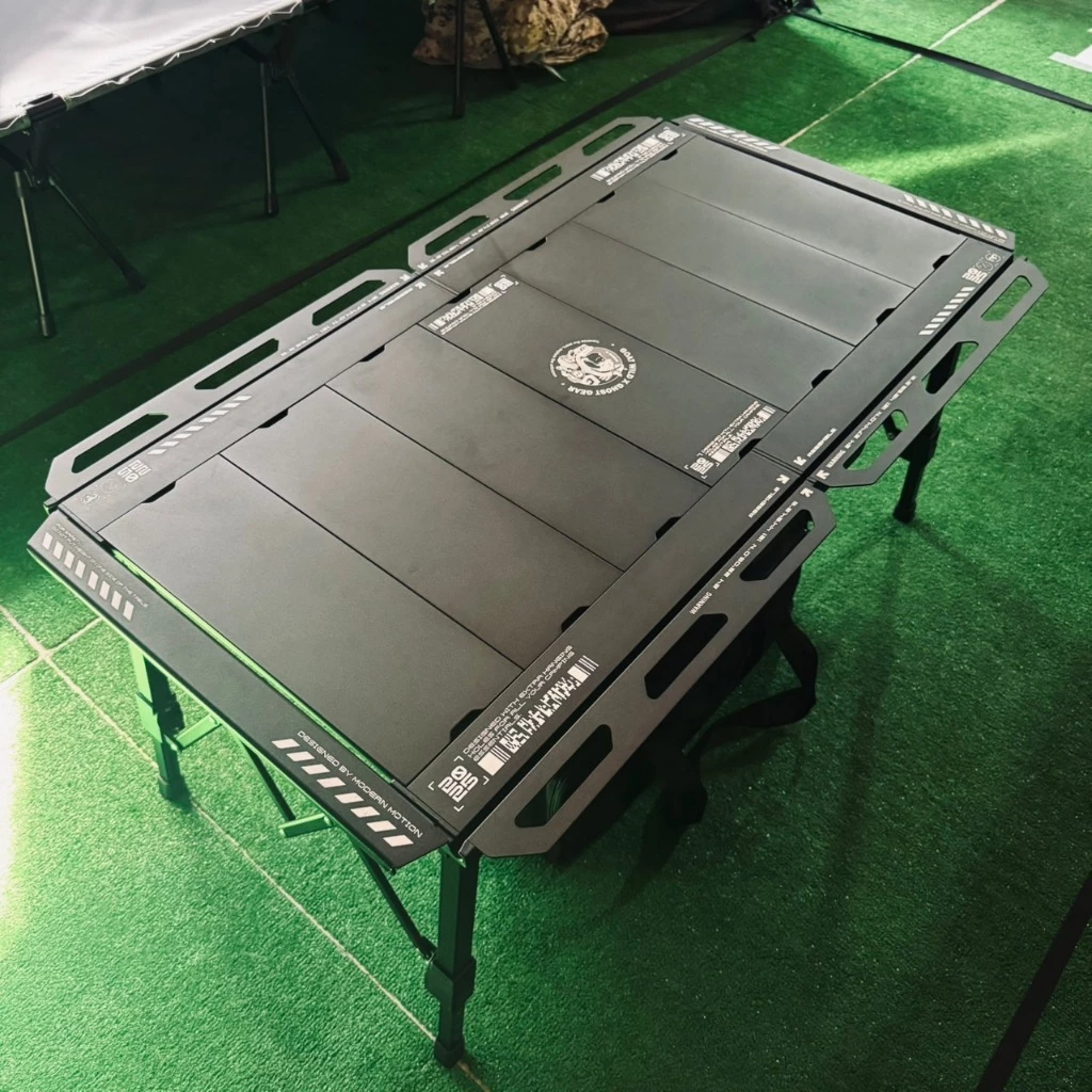 <早鳥限量優惠>GOAT 夜行3.5單元折疊戰術賽博風露營桌【綠色工場】IGT單元桌 黑化露營 戰術風格 廚房桌