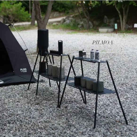 PILMOA 雙層置物架【綠色工場】置物層架 雙層架 鋁合金層架 層板架 層架 附收納袋 可拼接延伸