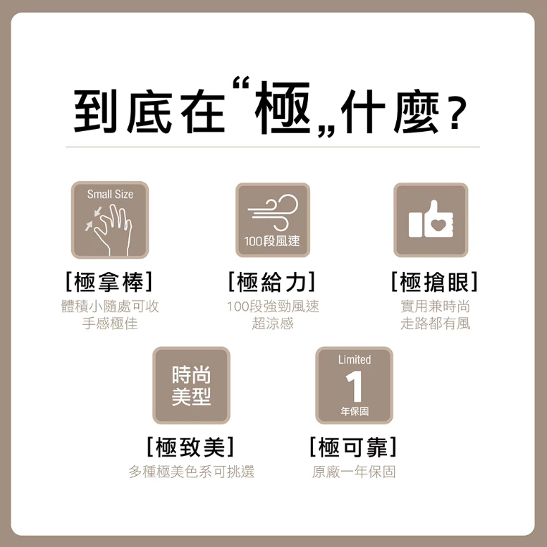 極野家886+ 極速手持風扇【綠色工場】隨行風扇 無線風扇 迷你風扇 充電風扇 隨行扇 智能顯示 100段位風速 附掛繩