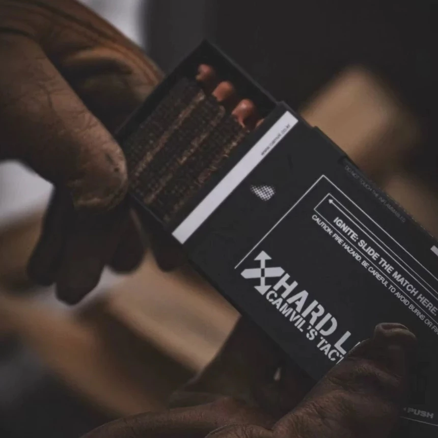 CAMVIL 火柴 / 火柴盒【綠色工場】焚火 火種 燃燒棒 露營火柴 助燃器