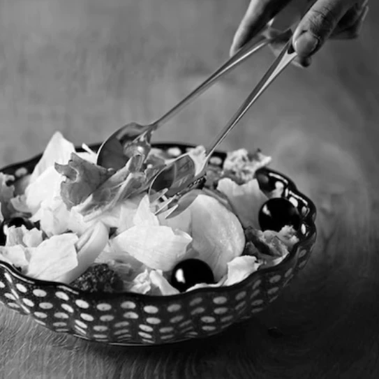 IDEA SEKIKAWA 沙拉夾【綠色工場】日本製 日本燕三条製 BLACK 料理夾 不鏽鋼夾 夾子 露營炊具