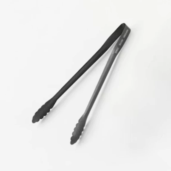 IDEA SEKIKAWA 公筷夾【綠色工場】日本製 日本燕三条製 BLACK 18cm 料理夾 夾子 不鏽鋼夾 露營夾