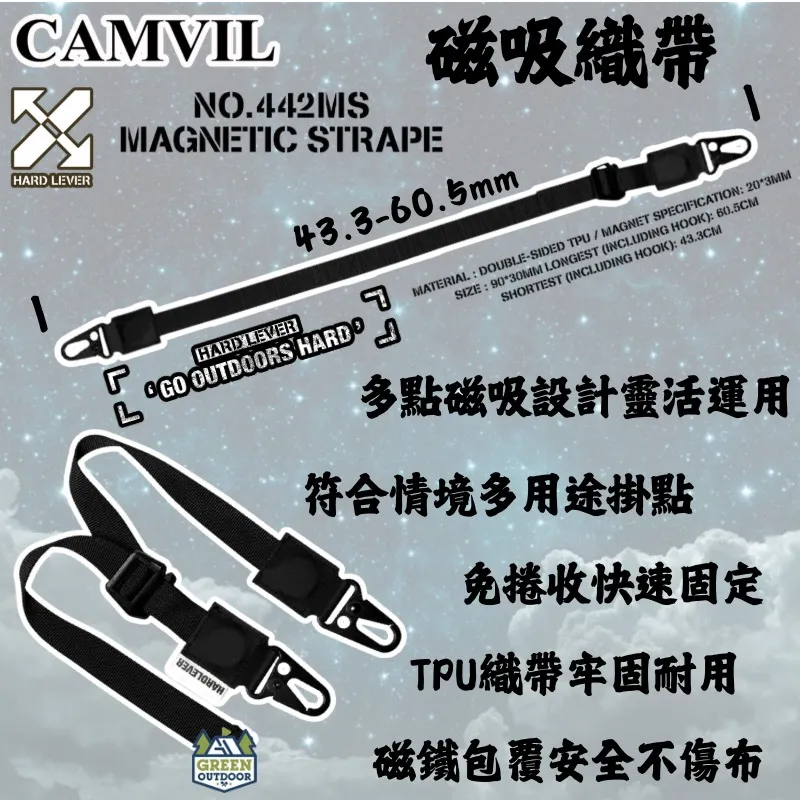 【Camvil】 帳蓬磁吸織帶