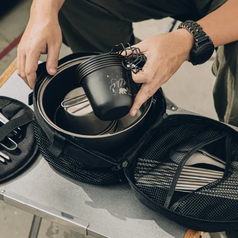 CAMPFIRE 戰術瀝水餐具袋【綠色工場】置物袋 網袋 瀝水籃 曬碗籃 瀝水提袋 附多用餐墊