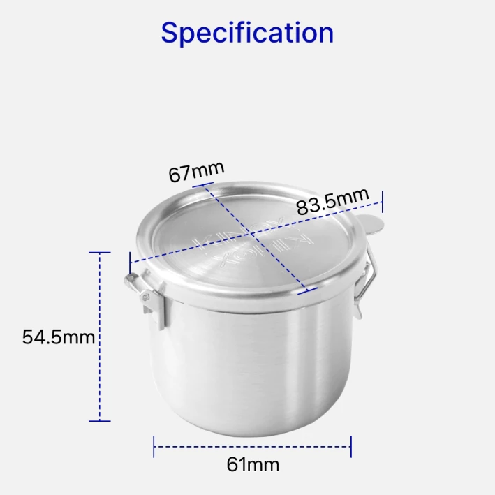 KINOX 香料咖啡罐（一組兩入）【綠色工場】韓國製 Seasoning Container 調味料罐 304不鏽鋼