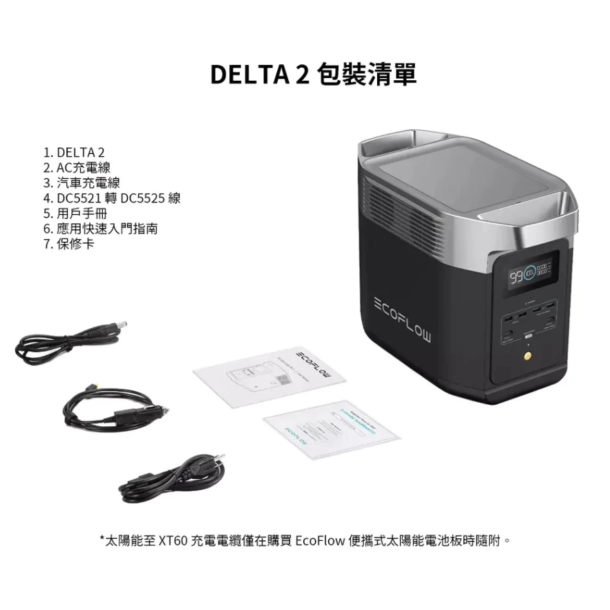 EcoFlow Delta 2 儲能電源【綠色工場】公司貨保固五年 行動電源 磷酸鋰鐵電池 電力站