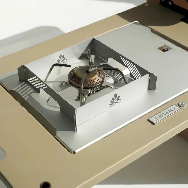 Offline 1單位SOTO鋁桌板【綠色工場】IGT一單位爐架 單口爐架 SOTO專用 贈品牌開關旋鈕 銀/黑  5.0  5 評價 7 已