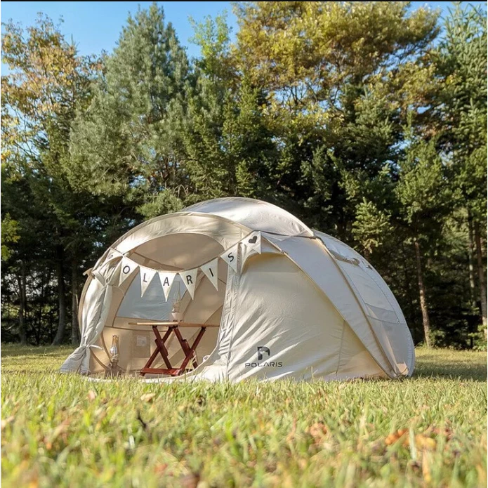 POLARIS北極星 J-Star 彈出式棉質帳篷【綠色工場】科技棉 拋帳 秒開帳 速開帳 自動速開帳篷 自動拋帳