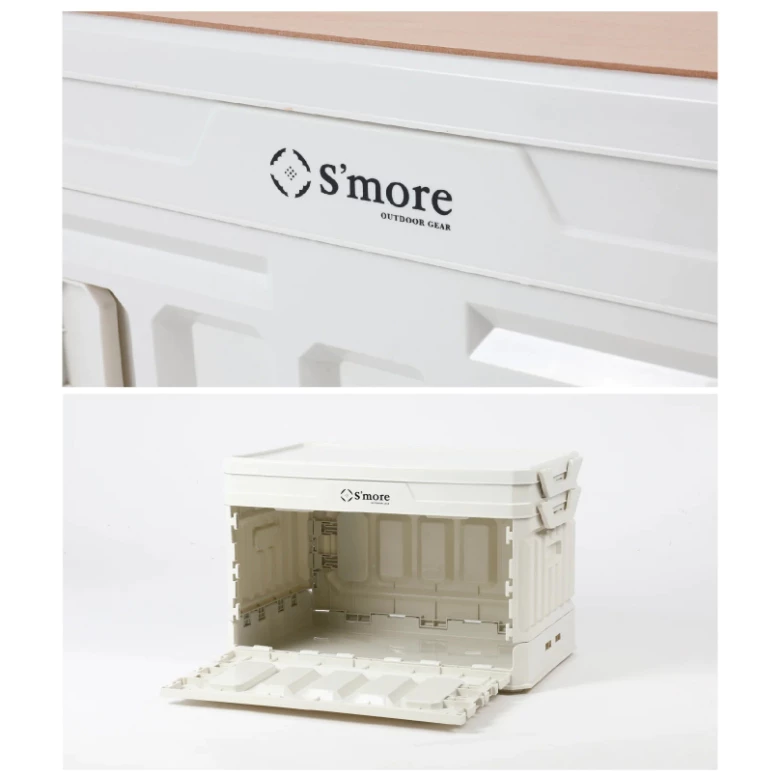 S’more Vanilla 美型多功能折疊箱【綠色工場】 側開箱 可變桌子 置物箱 收納箱 多功能置物盒