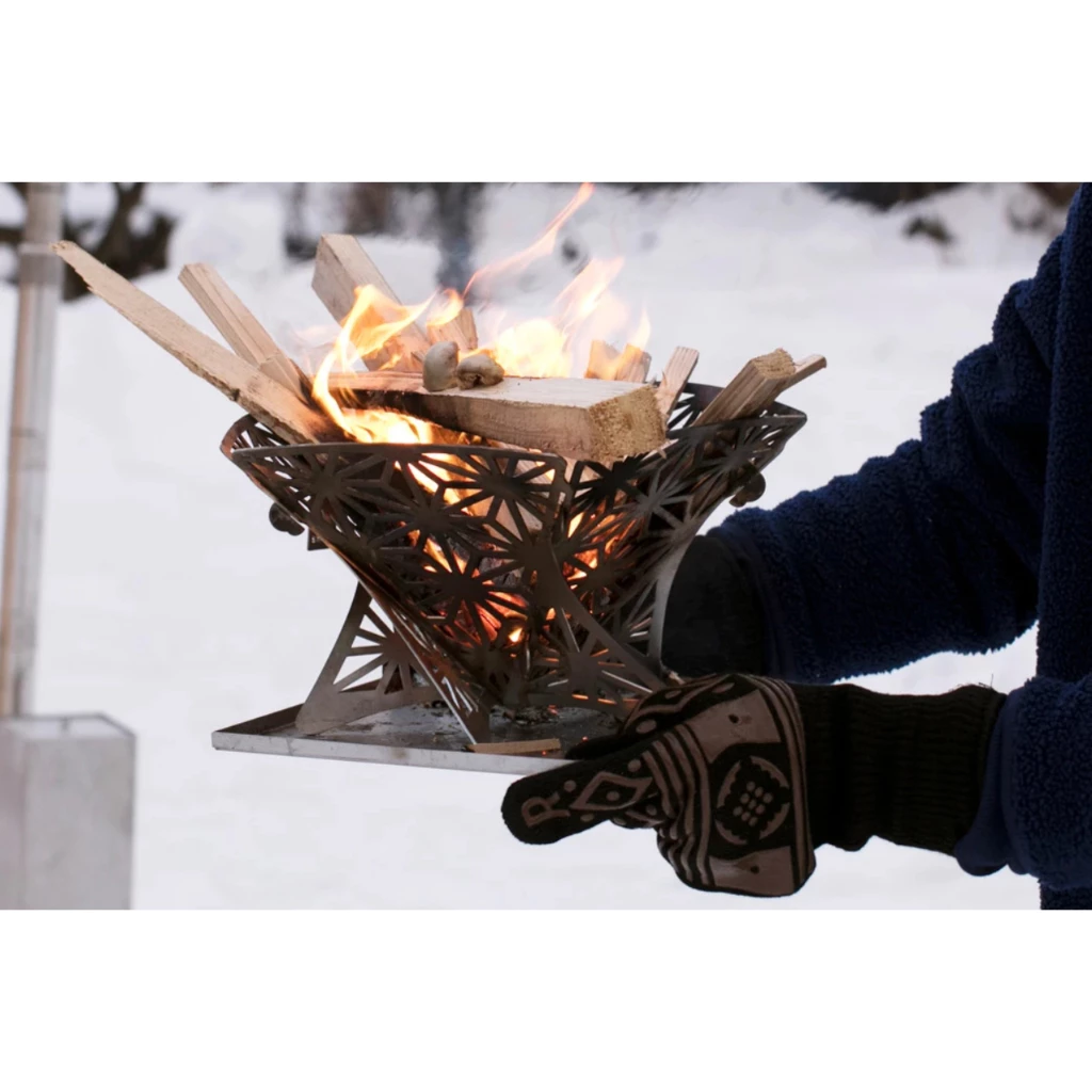 S’more 圖騰耐火手套【綠色工場】隔熱手套 工作手套 防火手套 最500°C耐熱性 防滑手套