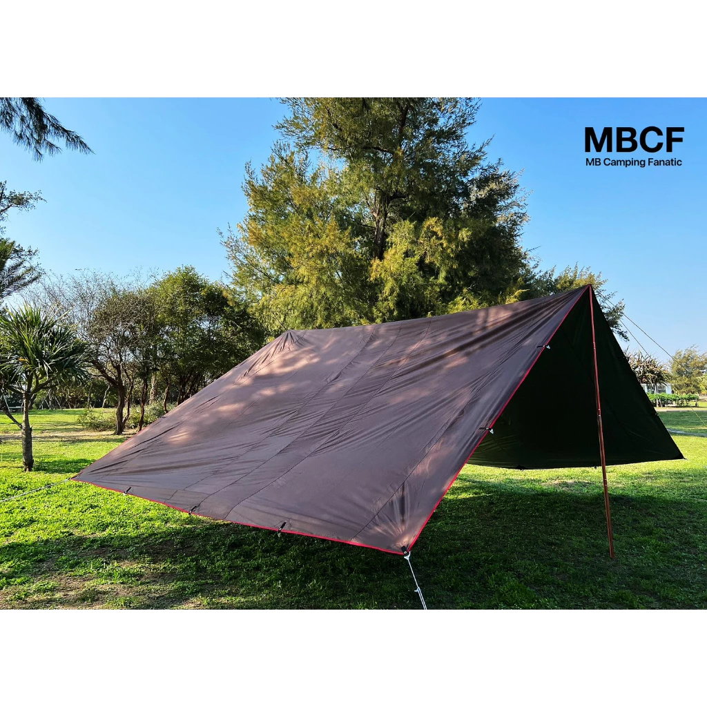 【綠色工場】MB露營狂 MBCF 長方形58天幕 露營天幕 帳篷天幕 方形天幕 布料420D 銀膠天幕