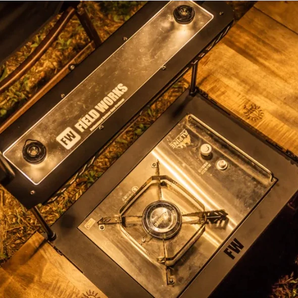 FIELD WORKS 鐵件系列 一單位爐板【綠色工場】黑鐵桌 IGT桌 一單位桌 多功能桌板 狂派箱專用桌版