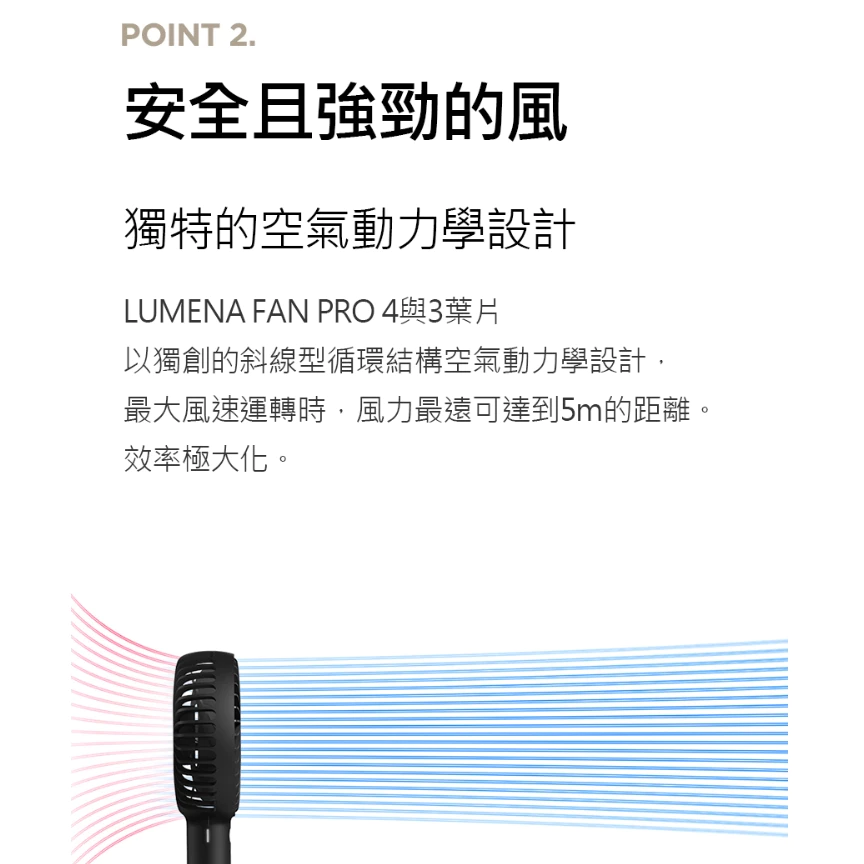 LUMENA PRO4 USB充電式手持風扇【綠色工場】 N9 迷你扇 手持桌立兩用風扇 充電風扇 手持小風扇 露營風扇