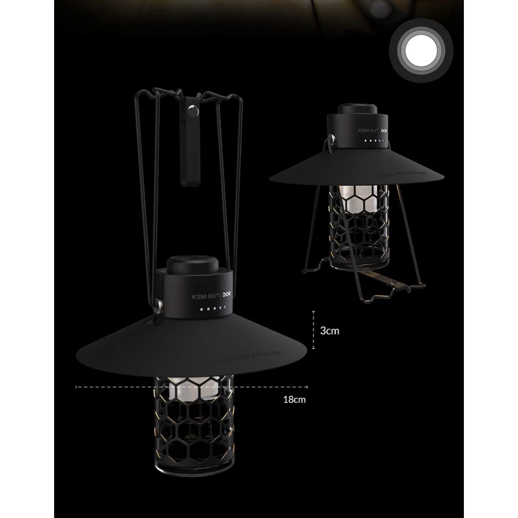 【綠色工場】KAZMI KZM 風潮LED復古露營燈 (K21T3O01) 營燈 電子燈 煤油燈造型 工業燈 礦工燈