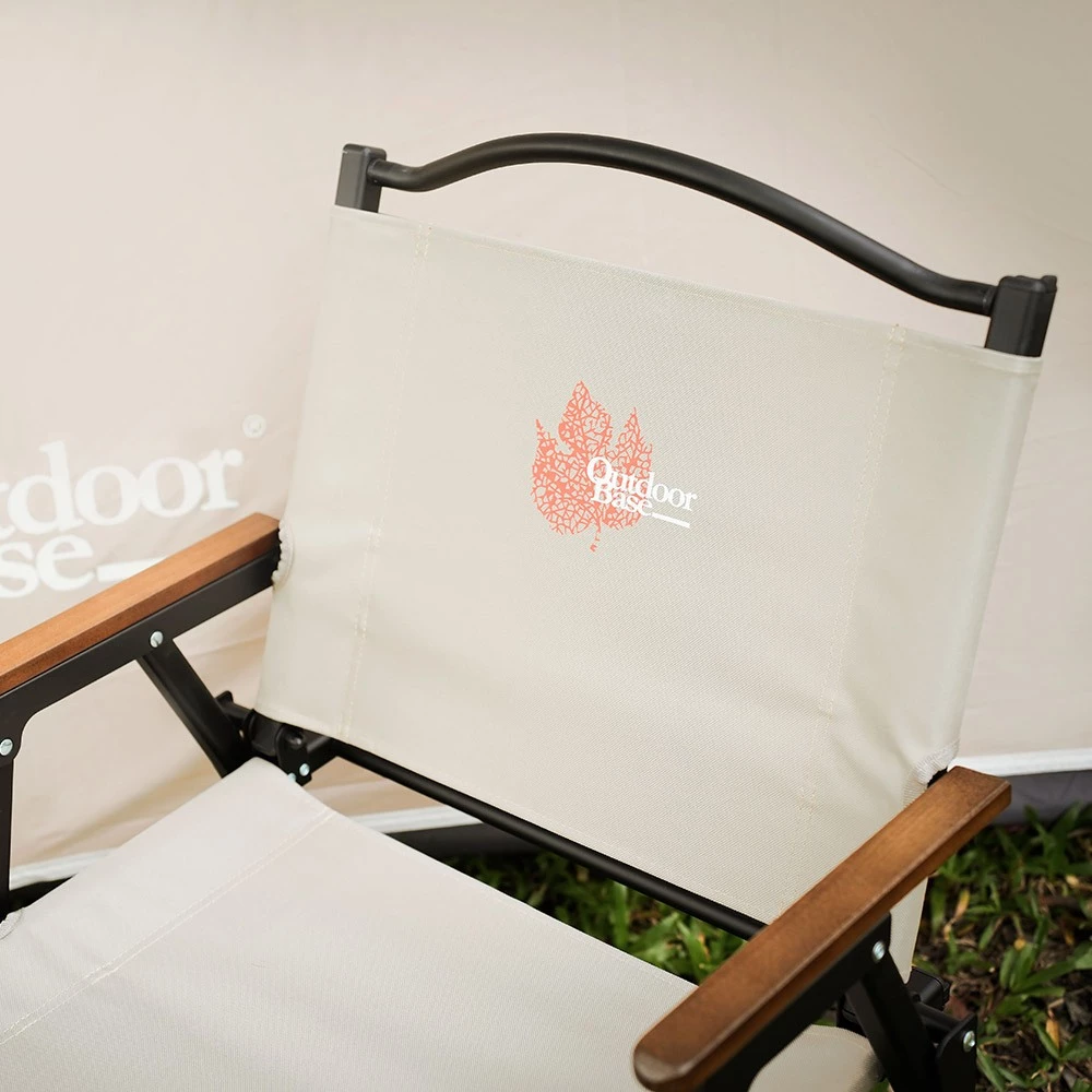 OutdoorBase Z1軍風折疊椅【綠色工場】 鋁合金椅 摺疊椅 露營椅 克米特椅 木扶手椅 導演椅 收納椅 大川椅