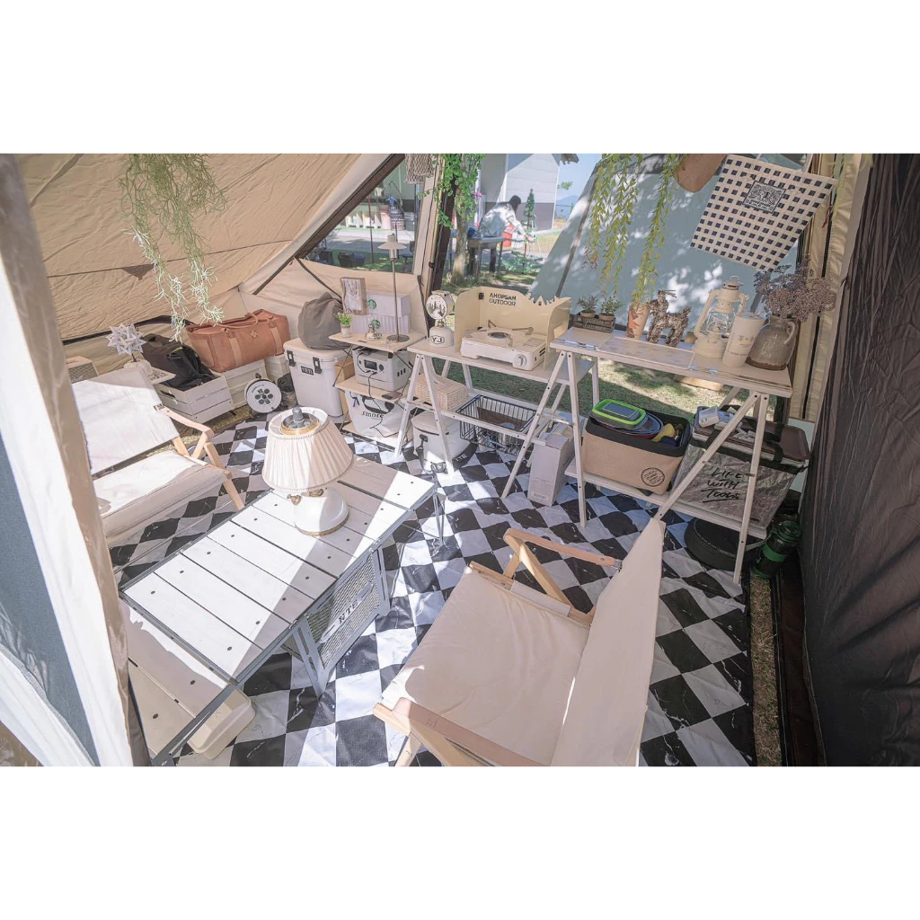 【綠色工場】新色 Campanimal 米蘭黑白大理石 防潑水地墊 野餐墊 防潮地布 防水墊 帳篷內墊 內地墊 露營