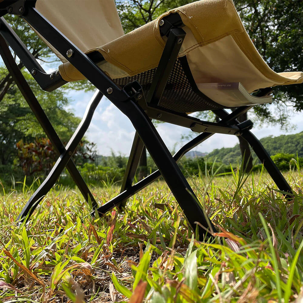 【綠色工場】OutdoorBase V1高背收納椅 橡木扶手 大川椅 摺疊椅 露營椅 輕量鋁合金