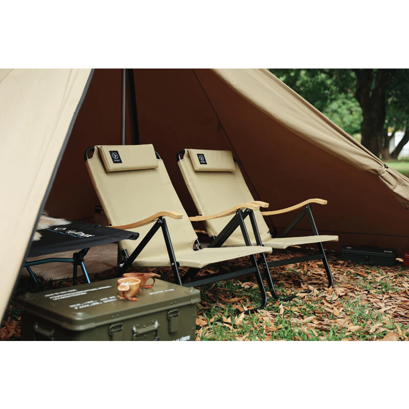 【綠色工場】TiiTENT 黑洞椅/黑洞BLACK HOLE 竹把手休閒椅 露營折疊椅