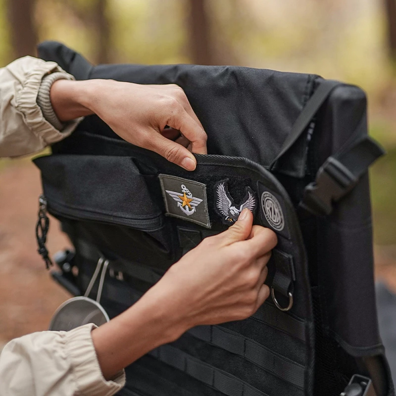 【綠色工場】KAZMI KZM 工業風椅背置物袋 掛物袋 側掛袋 軍風置物袋 軍綠/黑色