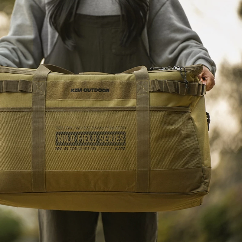【綠色工場】KAZMI KZM 工業風裝備收納袋100L 裝備袋 行李袋 收納箱 行李袋 手提袋 露營收納