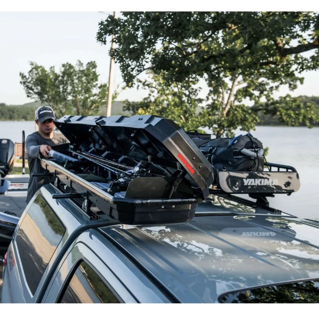【綠色工場】YAKIMA 釣竿箱 TopWater 釣竿收納箱 車頂釣竿箱 封閉式釣魚竿盒 美國製 釣魚用品 魚竿