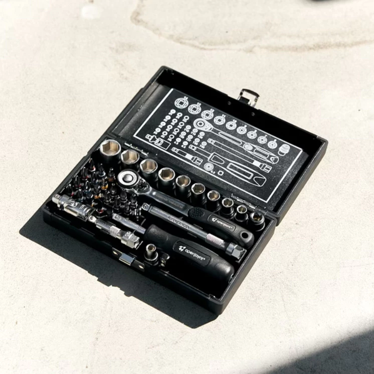 openjoynt 拓幸良品 套筒起子組【綠色工場】 露營工具組 2分棘輪板手 百年好盒/天作之盒 軍風工具組