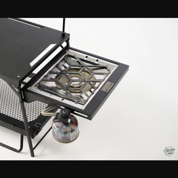 地域仕事 Territory-Task 下沉爐框+渡鴉圖騰五德【綠色工場】雪峰 GS-450R 平板單口爐 單位爐框