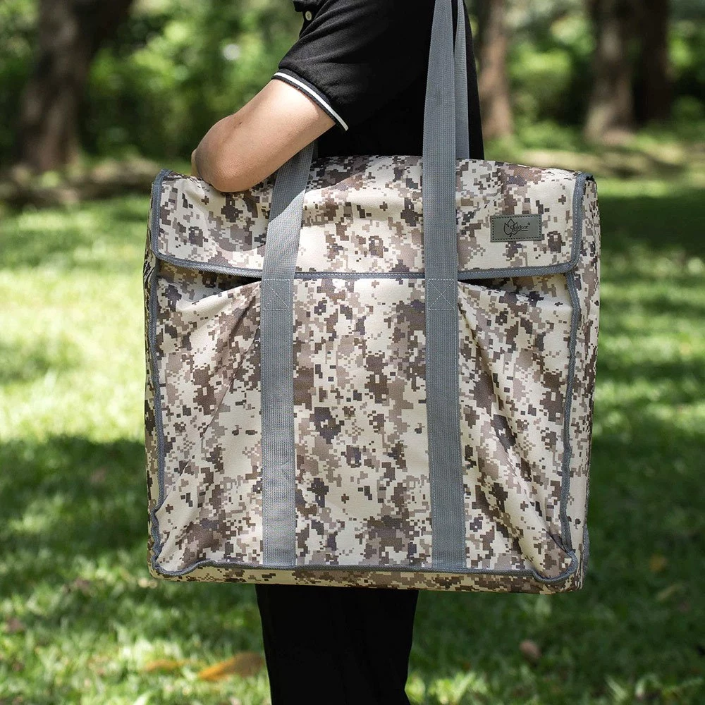 OutdoorBase 竹風戶外層架組【綠色工場】 附精美收納袋 三層架 置物架 掛物架 竹製層架