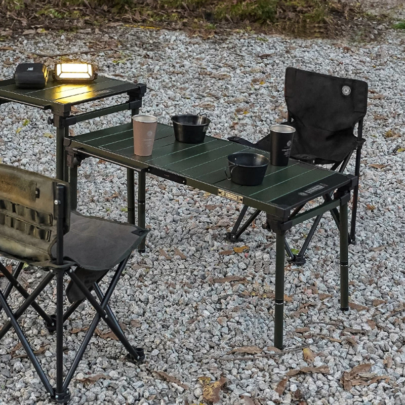 KAZMI KZM 工業風3單位輕量折疊桌【綠色工場】露營桌 IGT桌 一單位可使用 鋁合金桌 摺疊收納