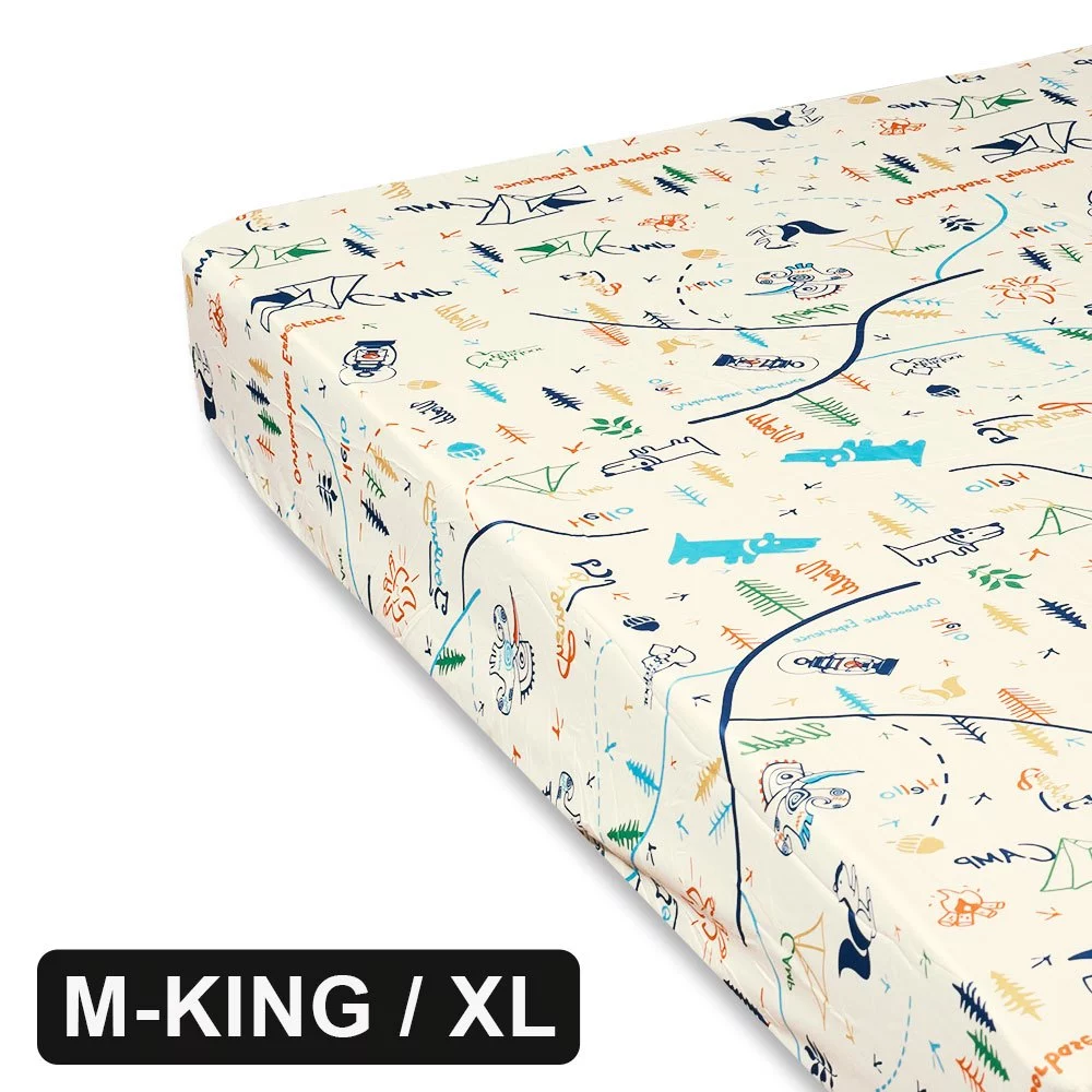 OutdoorBase 舒柔布床包套M king / XL【綠色工場】充氣床床包 露營床包 氣墊床包 床罩 保潔床單