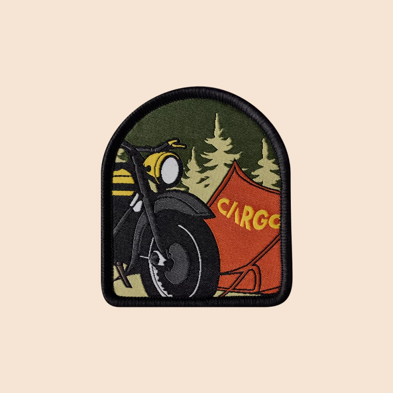 CARGO 復古風徽章【綠色工場】魔鬼氈黏貼 收納袋飾品 裝飾貼 裝飾小物 飾品