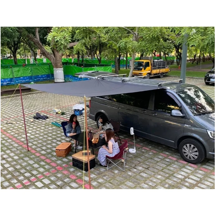 OUTDOOR TRIBE 車邊帳天幕【綠色工場】車邊邊布 車邊圍布 延伸天幕 黑膠天幕 5000mm防水係數