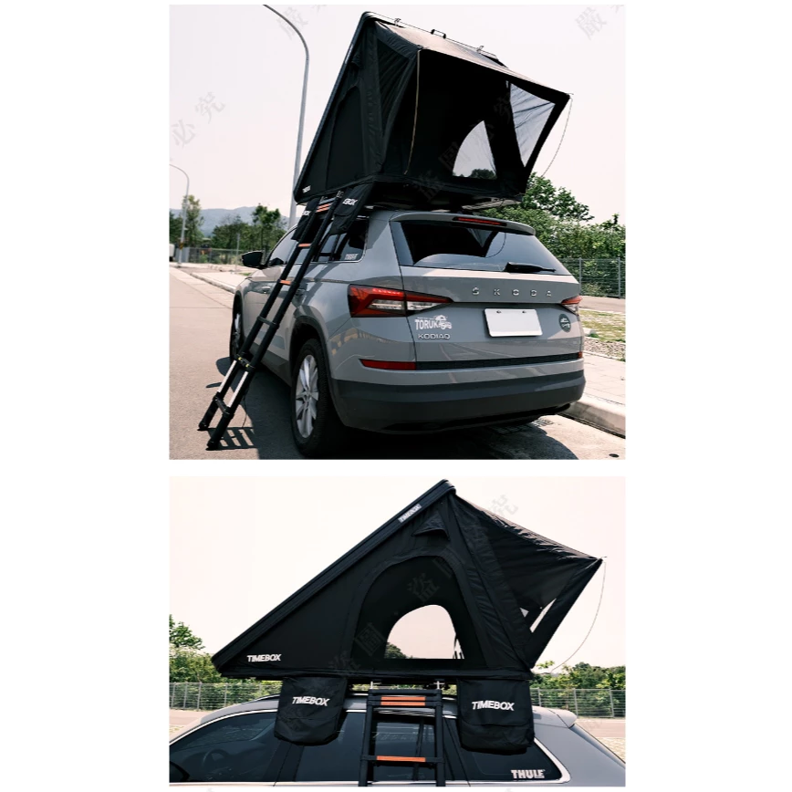 TIMEBOX TB-40 羽量級鋁合金車頂帳【綠色工場】硬殼車頂帳 一推即開帳 輕量級 2+1人帳 車頂帳棚 露營帳