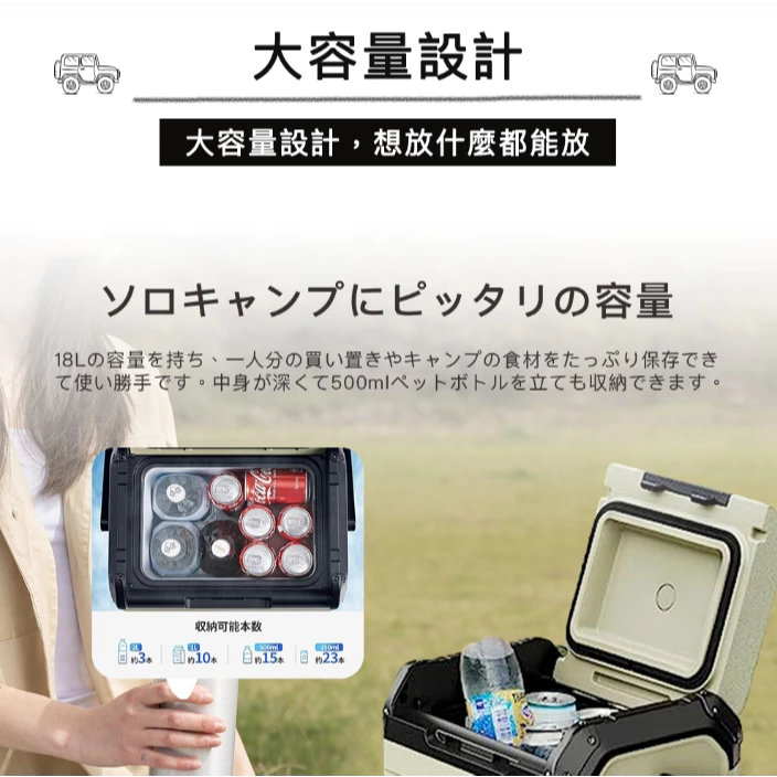 iO 探索者 EXPLORER 行動冰箱18L【綠色工場】 iG180L 移動式冰箱 車載冰箱 冷藏/冷凍冰箱 露營冰箱