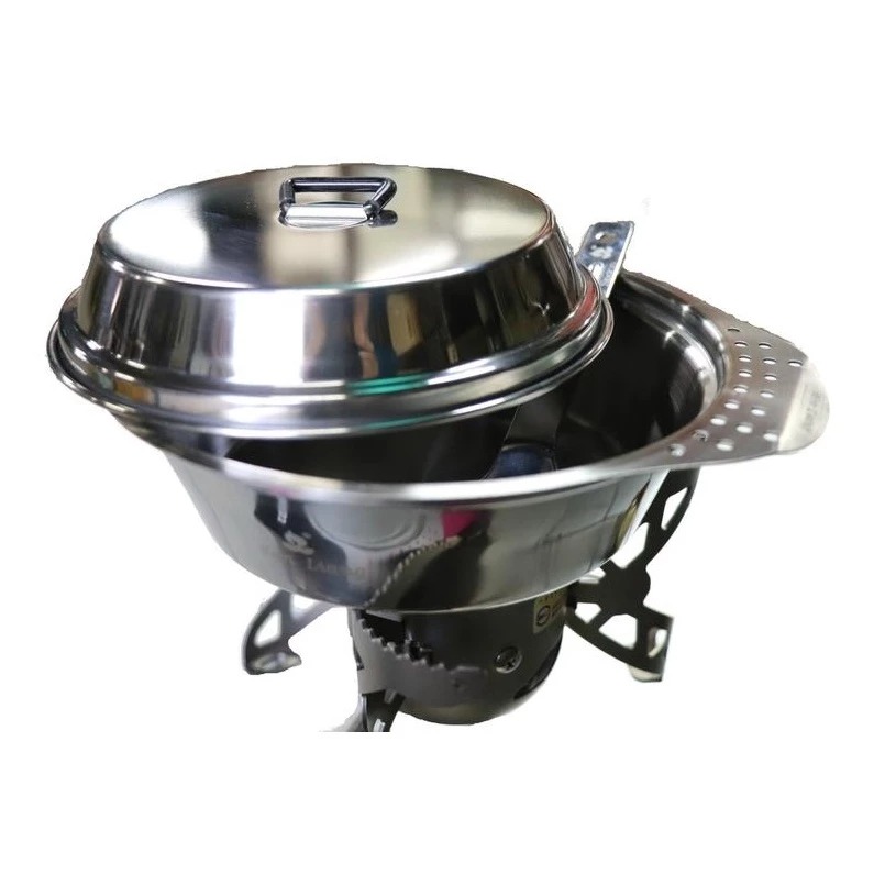 文樑 肯柏小鍋 贈折疊湯匙【綠色工場】不鏽鋼鍋附蓋 附收納袋 鍋身 鍋蓋 碗餐盤 (ST-2033) 露營餐盤 台灣製