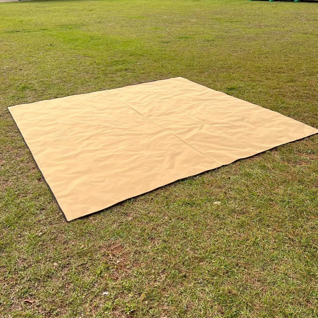 復古軍風防潮墊｜野餐墊【綠色工場】300x300cm｜MIT 軍風戰術野營地墊露營美學 防水地墊 沙色地墊 Teflon