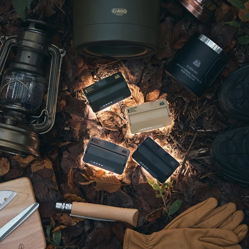 CARGO 工業風超輕量LED露營燈【綠色工場】照明燈 露營燈 LED燈 小夜燈 附收納盒 帳內燈 手持燈 防水燈