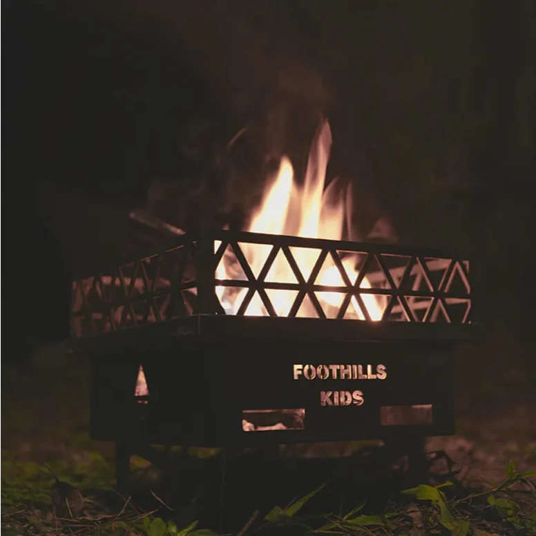 Foothills 山麓焚火台 KIDS【綠色工場】台灣製精品 附收納袋 烤架 柴爐 柴燒爐 取暖爐 焚火台