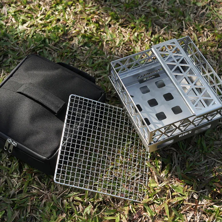 Foothills 不鏽鋼山麓焚火台KIDS【綠色工場】台灣製精品 附收納袋 烤架 柴爐 柴燒爐 取暖爐 焚火台