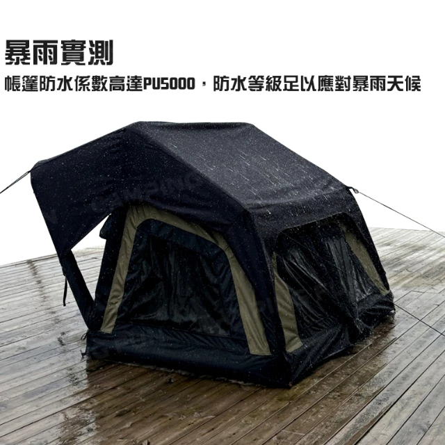Peakpod x TIMEBOX 日本聯名款 雙人充氣式車頂帳【綠色工場】充氣帳 車頂帳篷 地上可使用 臨時避難所