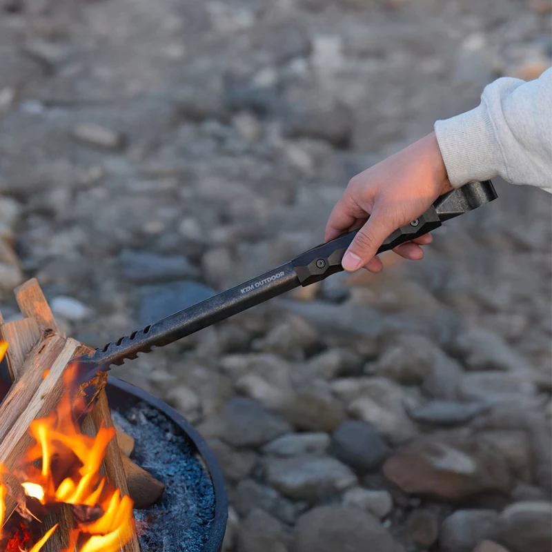 KZM 工業風不鏽鋼炭火夾【綠色工場】kazmi 不鏽鋼夾 防燙夾 木炭夾 焚火夾 炭火夾鉗