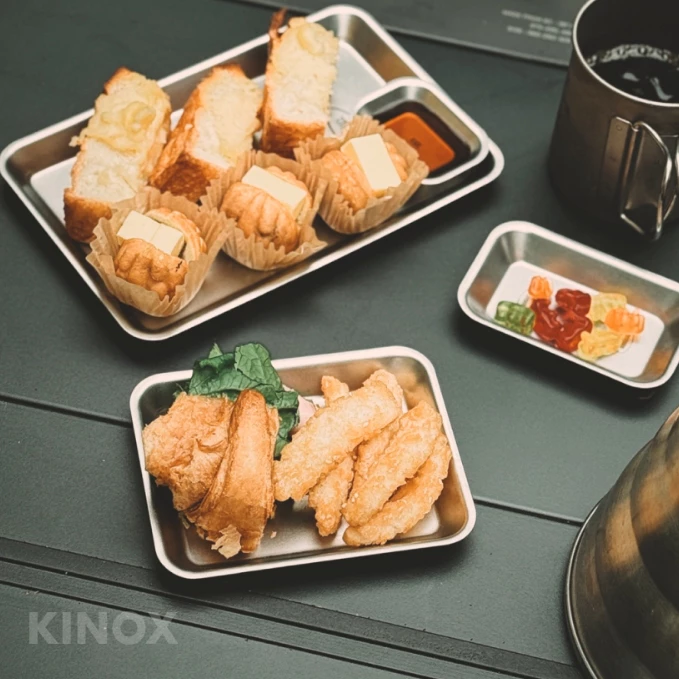 KINOX 煮飯神器餐盤【綠色工場】韓國製 不鏽鋼盤 餐盤 料理盤 菜盤 盤子