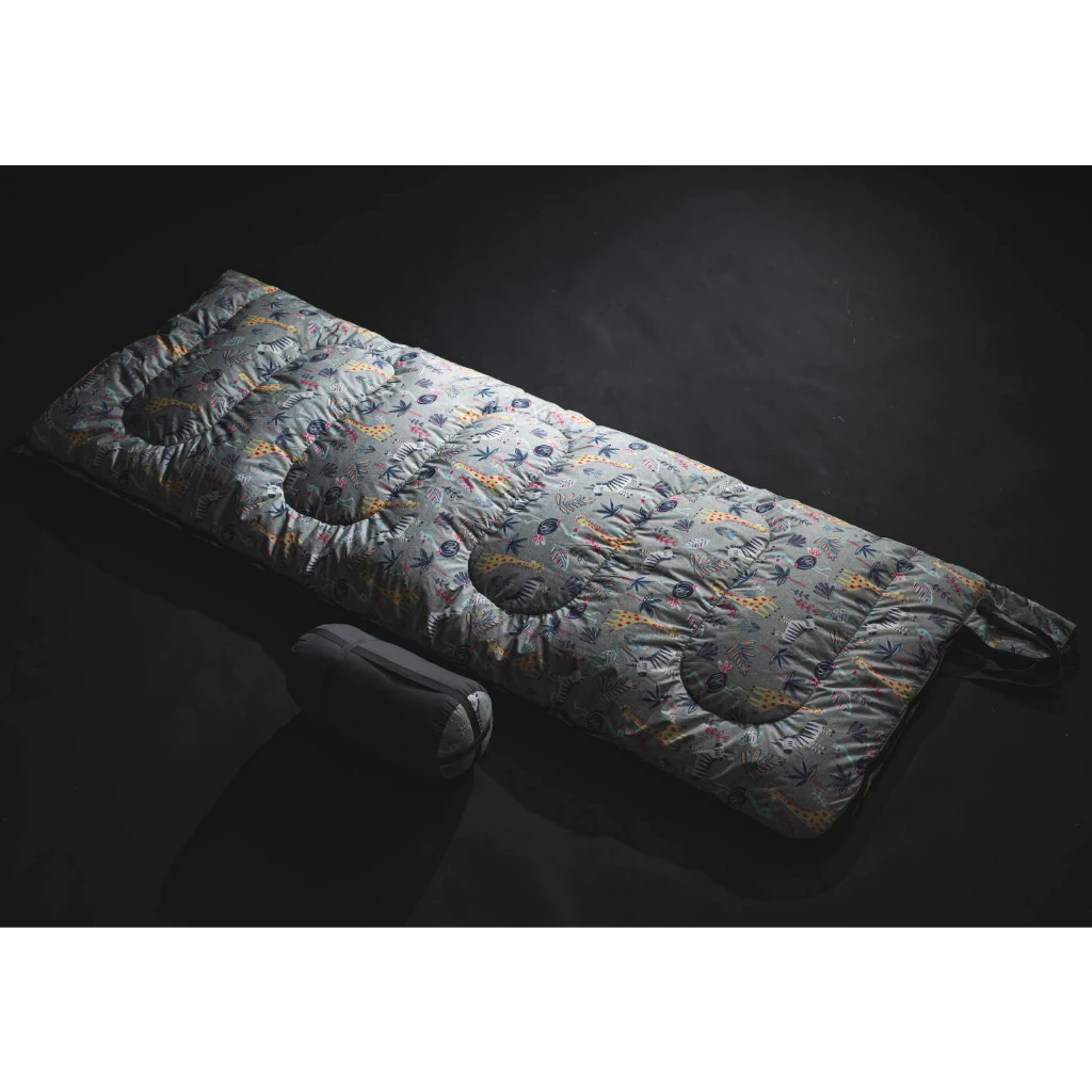 【綠色工場】Wildfun 野放 石墨烯方型睡袋 童趣款 遠紅外線 T3科技棉 舒適溫度0~5度 戶外露營 旅遊 居家