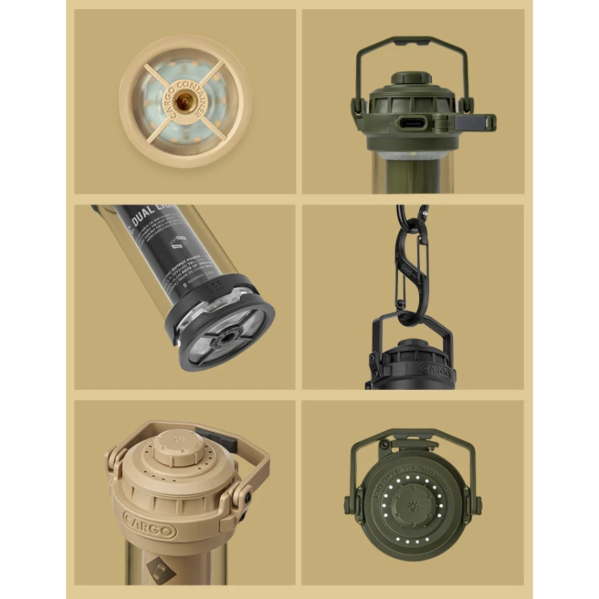 CARGO 工業風LED燈 mini【綠色工場】 多功能LED燈 露營燈 帳內燈 照明燈 燈塔手電筒 營燈 小夜燈