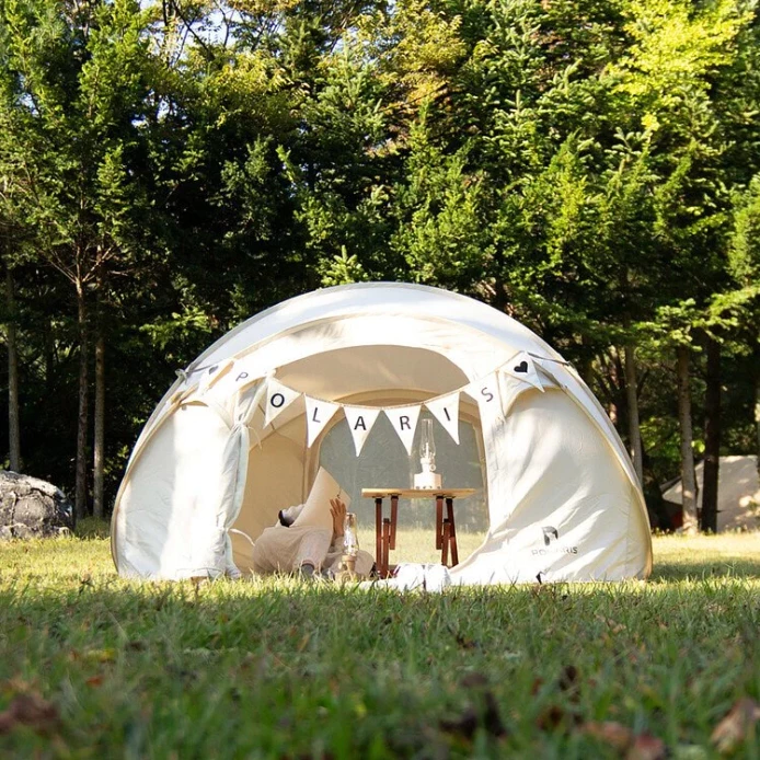 POLARIS北極星 J-Star 彈出式棉質帳篷【綠色工場】科技棉 拋帳 秒開帳 速開帳 自動速開帳篷 自動拋帳