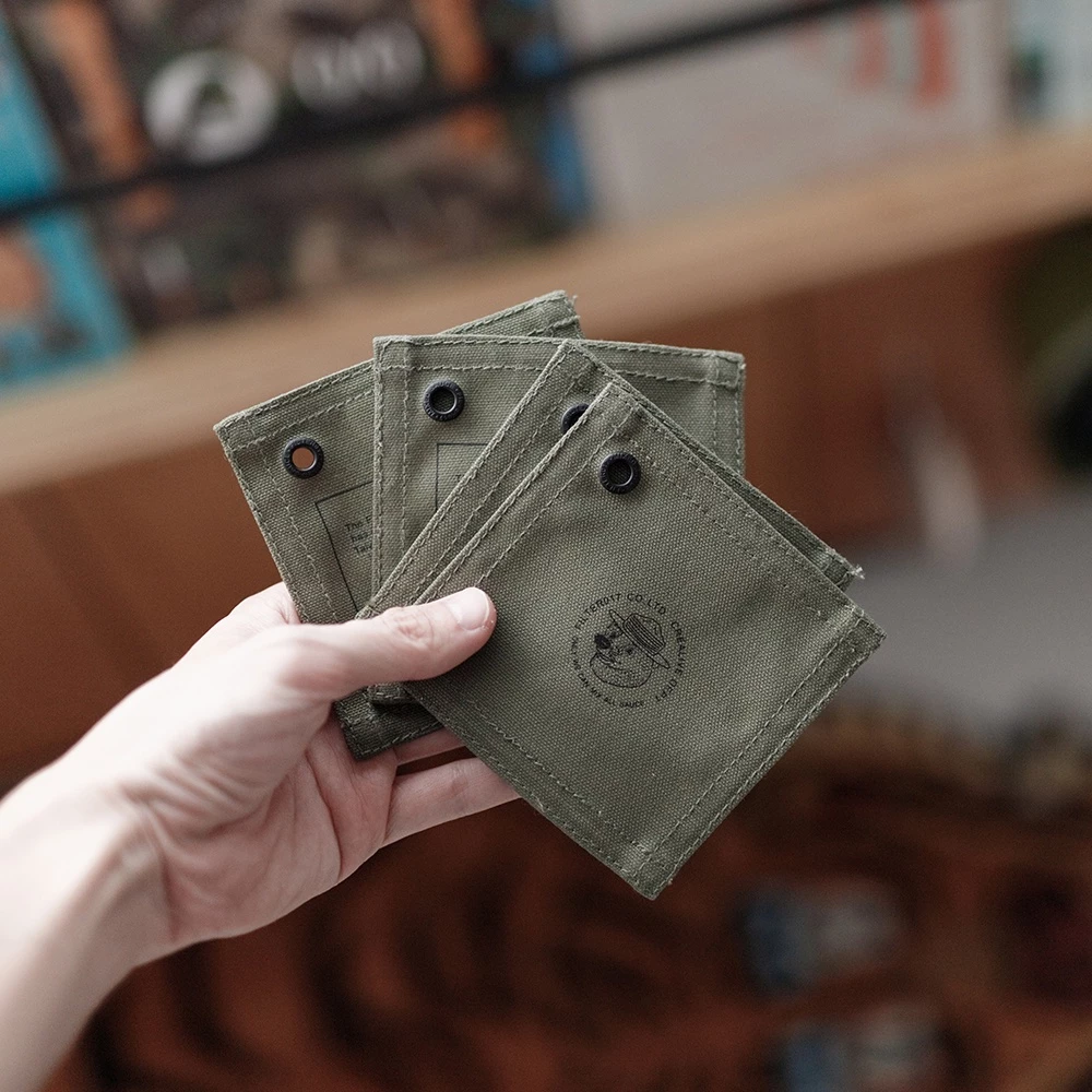 【綠色工場】Filter017 Waxed Canvas Coasters﻿ 上蠟帆布杯墊(4片入)﻿ 軍風 露營 野營