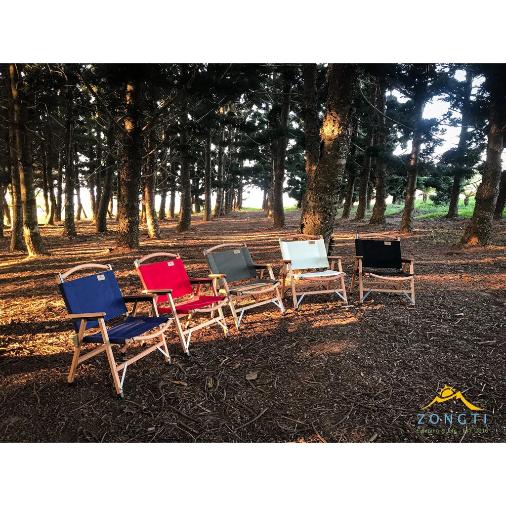 【綠色工場】ZONGTI 原木皇后椅 QUEEN CHAIR - 櫸木黑 紅 軍綠 卡其 武椅 摺疊椅 休閒椅 導演椅