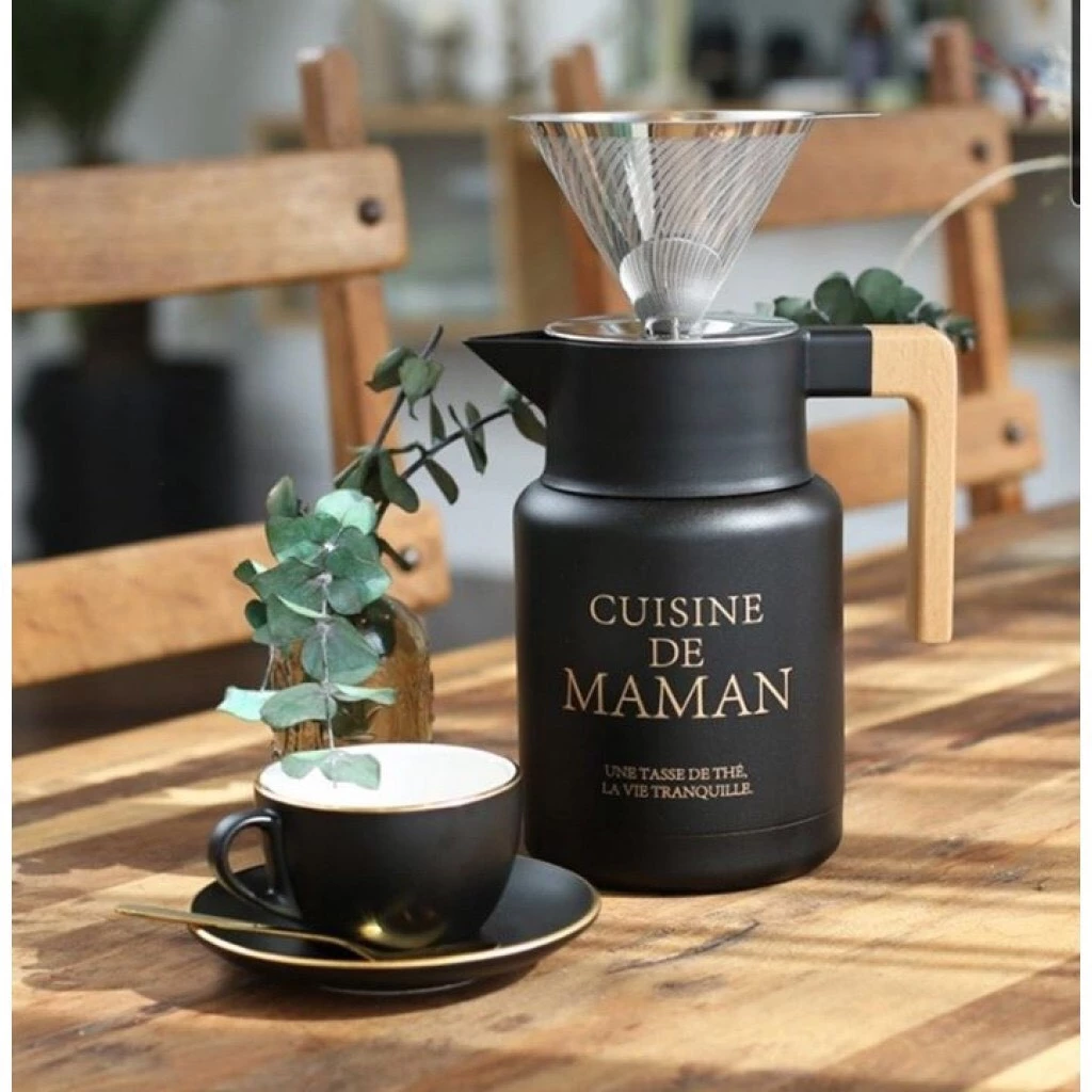 【綠色工場】 韓國熱銷Cuisine de maman 1500cc 保溫壼 熱水壺 茶壺 水壺 保溫 保溫瓶 露營